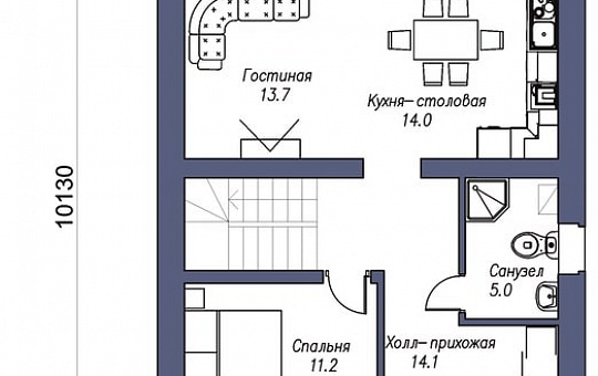 Проект небольшого и уютного дома DS-2-200
